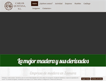Tablet Screenshot of maderasquintana.com